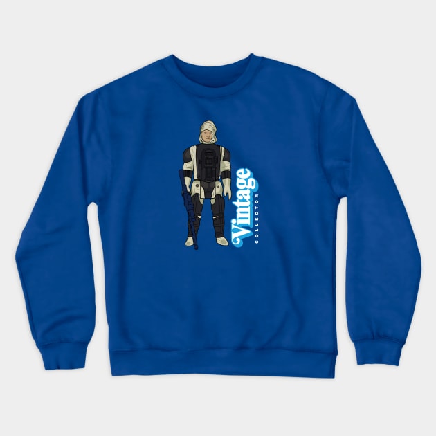 Vintage Collector- Bandage Face Crewneck Sweatshirt by LeftCoast Graphics